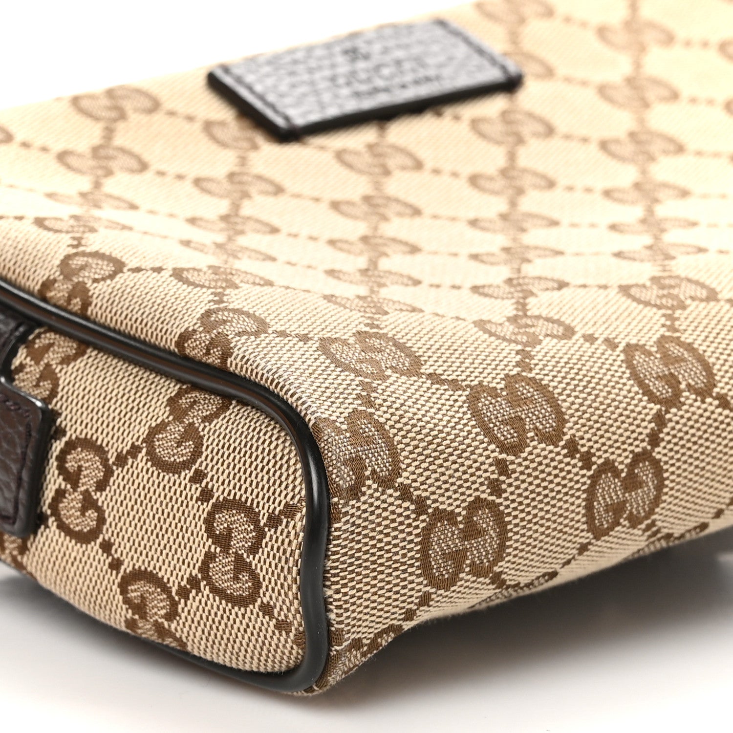 Gucci Monogram Belt Bag Dark Brown 9 of 10
