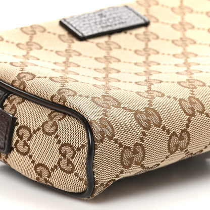 Gucci Monogram Belt Bag Dark Brown 9 of 10