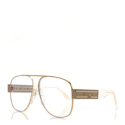 Christian Dior Metal Acetate Diorsignature A3U Sunglasses Gold 1 of 8