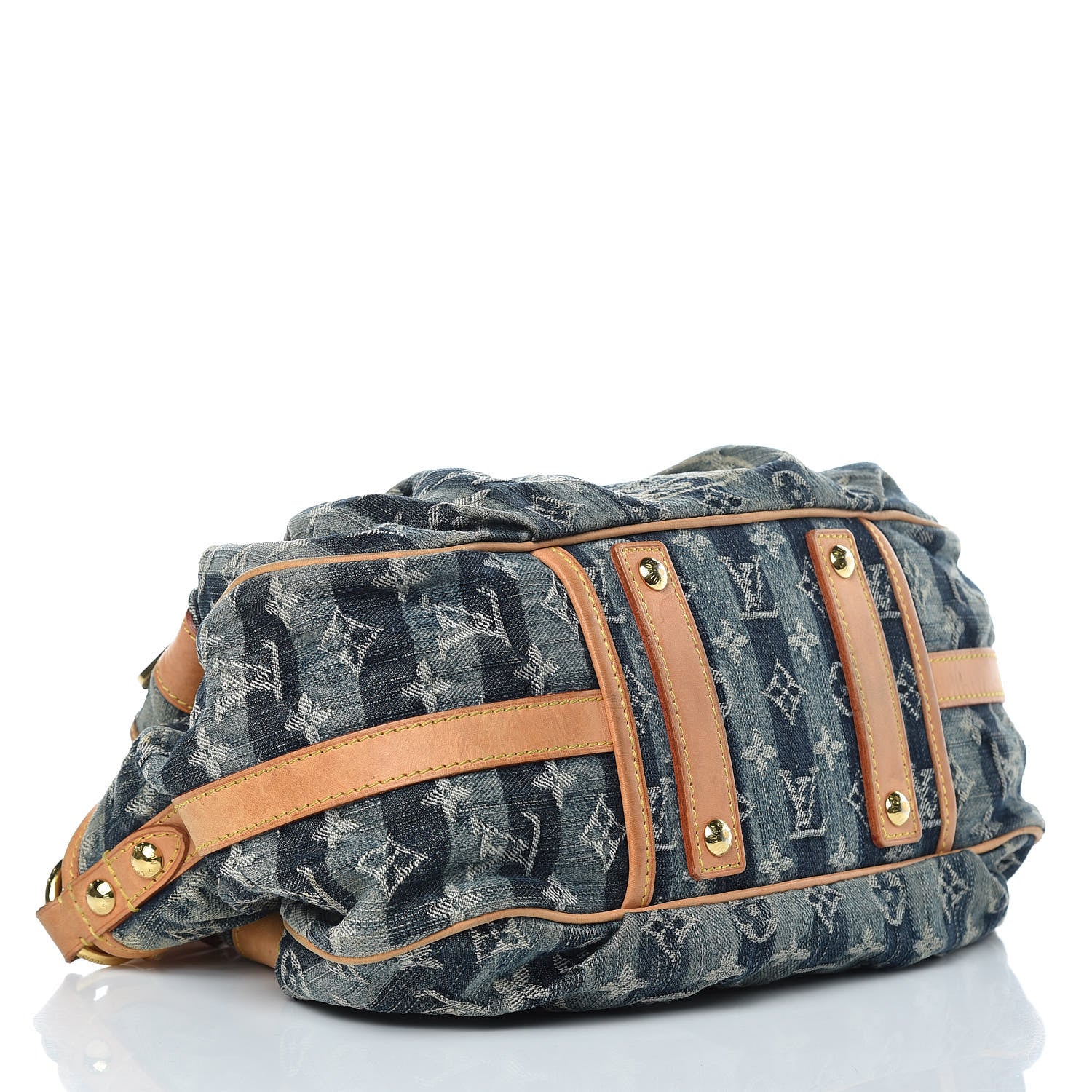 Louis Vuitton Denim Raye Porte Epaule MM 4 of 16