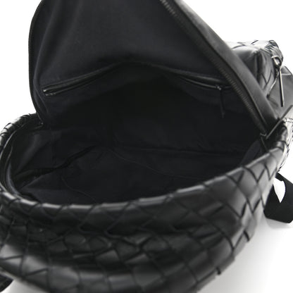 Bottega Veneta Smooth Calfskin Intrecciato Backpack Black 5 of 9
