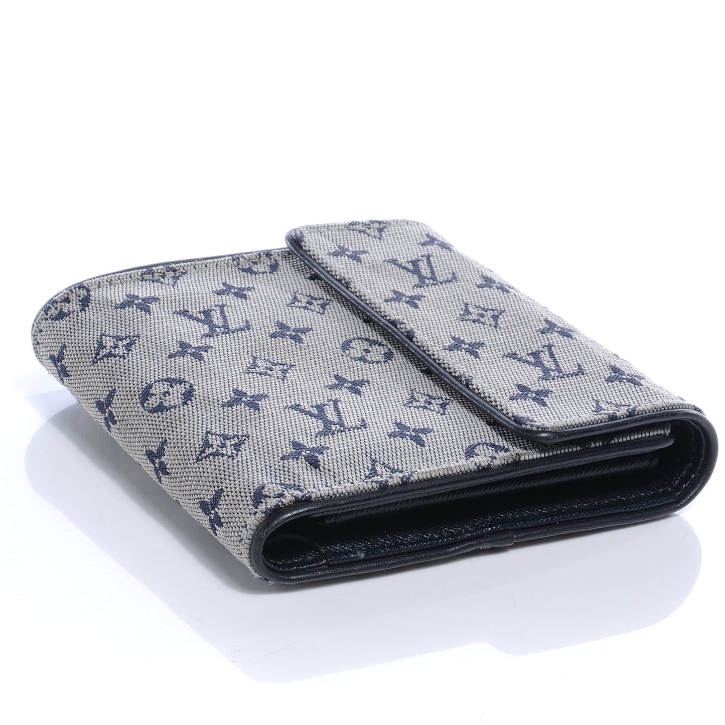 Mini Monogram Compact Wallet Blue