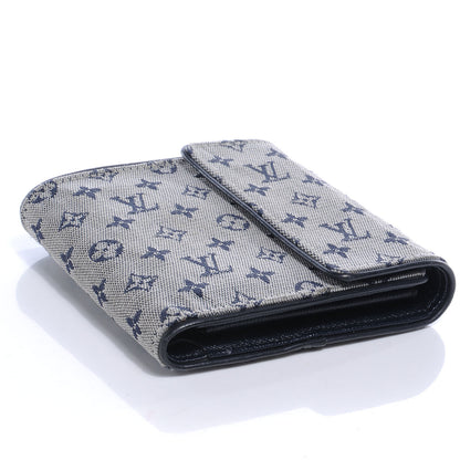 Louis Vuitton Mini Monogram Compact Wallet Blue 4 of 7