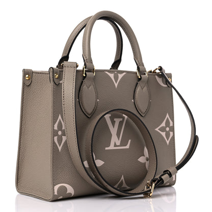 Louis Vuitton Empreinte Monogram Giant Onthego PM Tourterelle Creme 3 of 9