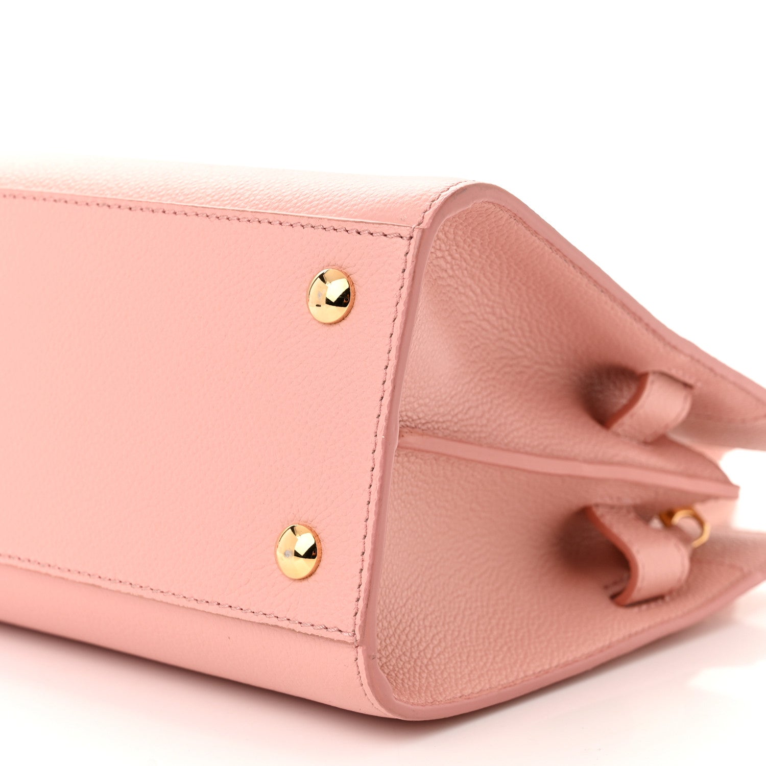 Burberry Grainy Calfskin Mini Two Handle Title Bag Blush Pink 9 of 10