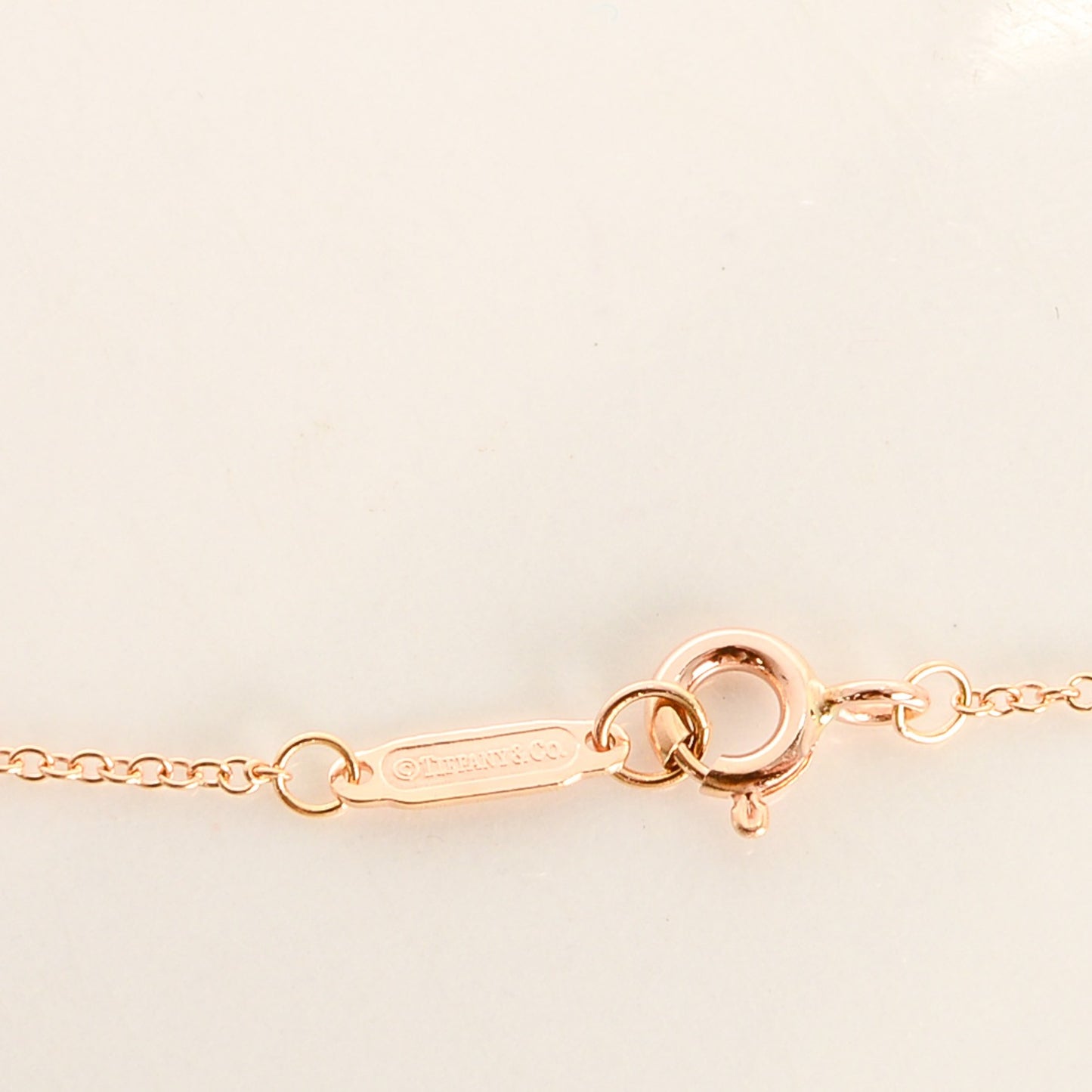 18K Rose Gold Mini Heart Key Pendant Necklace