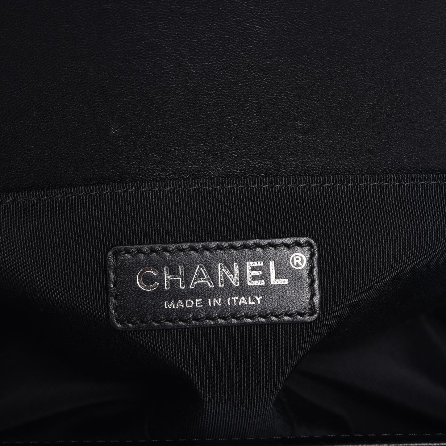 Lambskin Quilted Medium Boy Flap Black