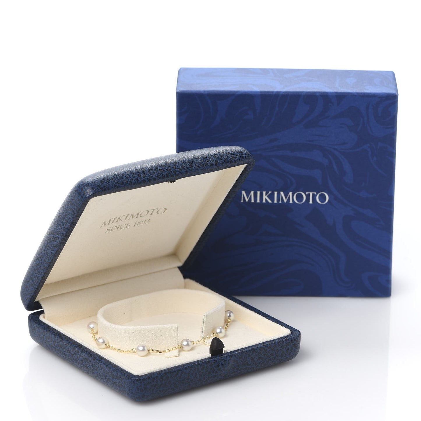 18K Yellow Gold Akoya Pearl 5mm Station Bracelet