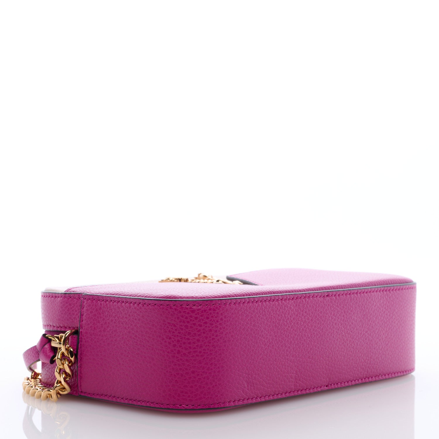 Versace Grainy Calfskin Virtus Small Camera Bag Purple 4 of 8
