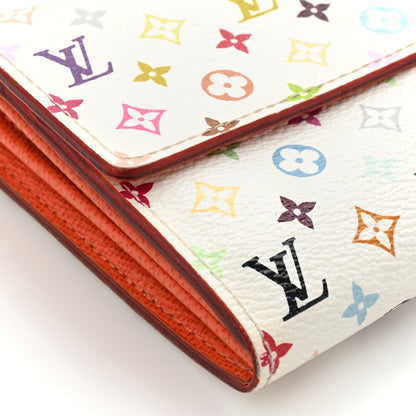 Louis Vuitton Monogram Multicolor Sarah Wallet White 13 of 16