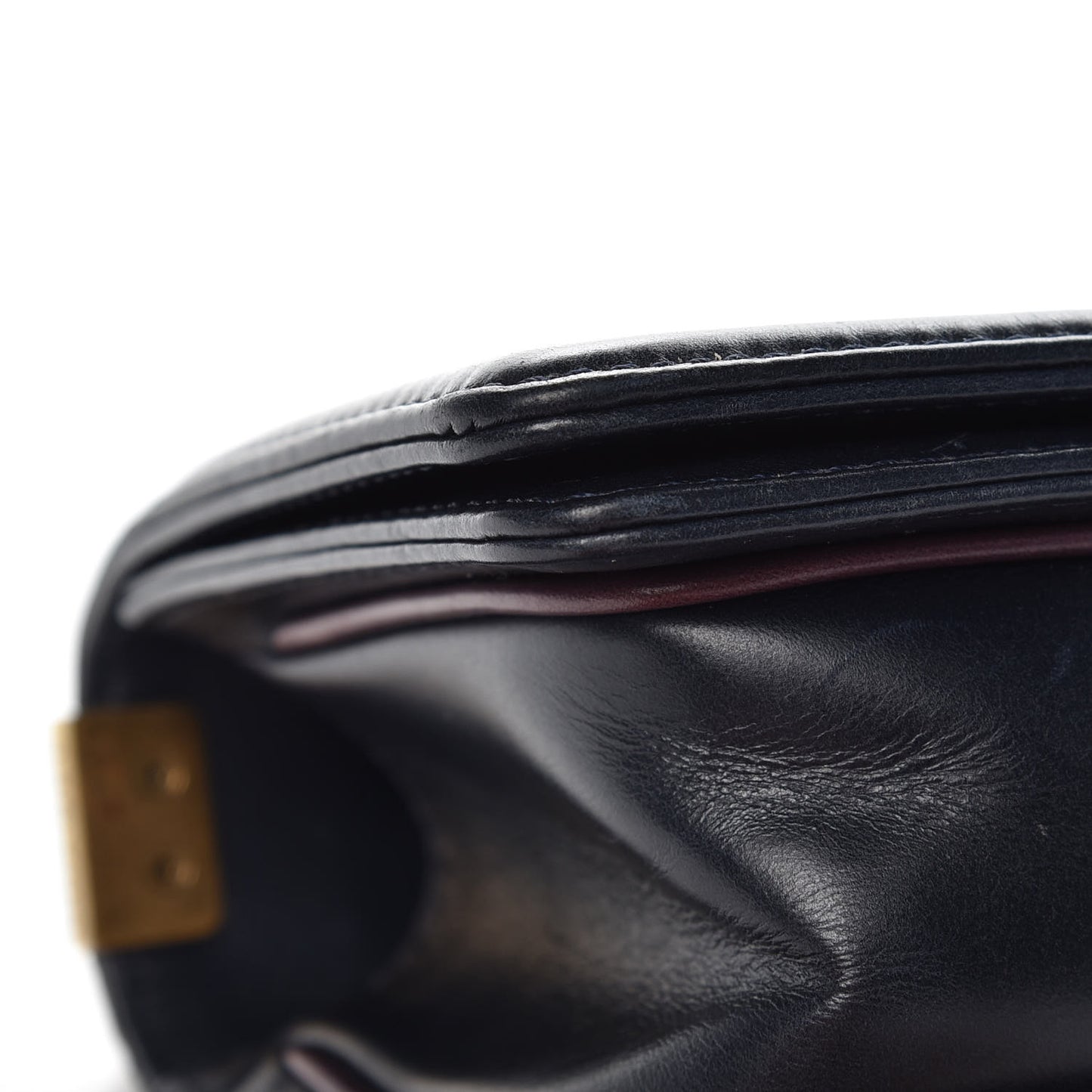 Calfskin Embossed Small Paris Salzburg Boy Flap Navy