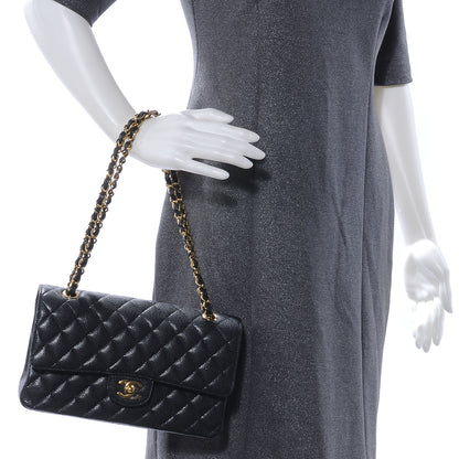Chanel Caviar Quilted Medium Double Flap Black 2 of 8
