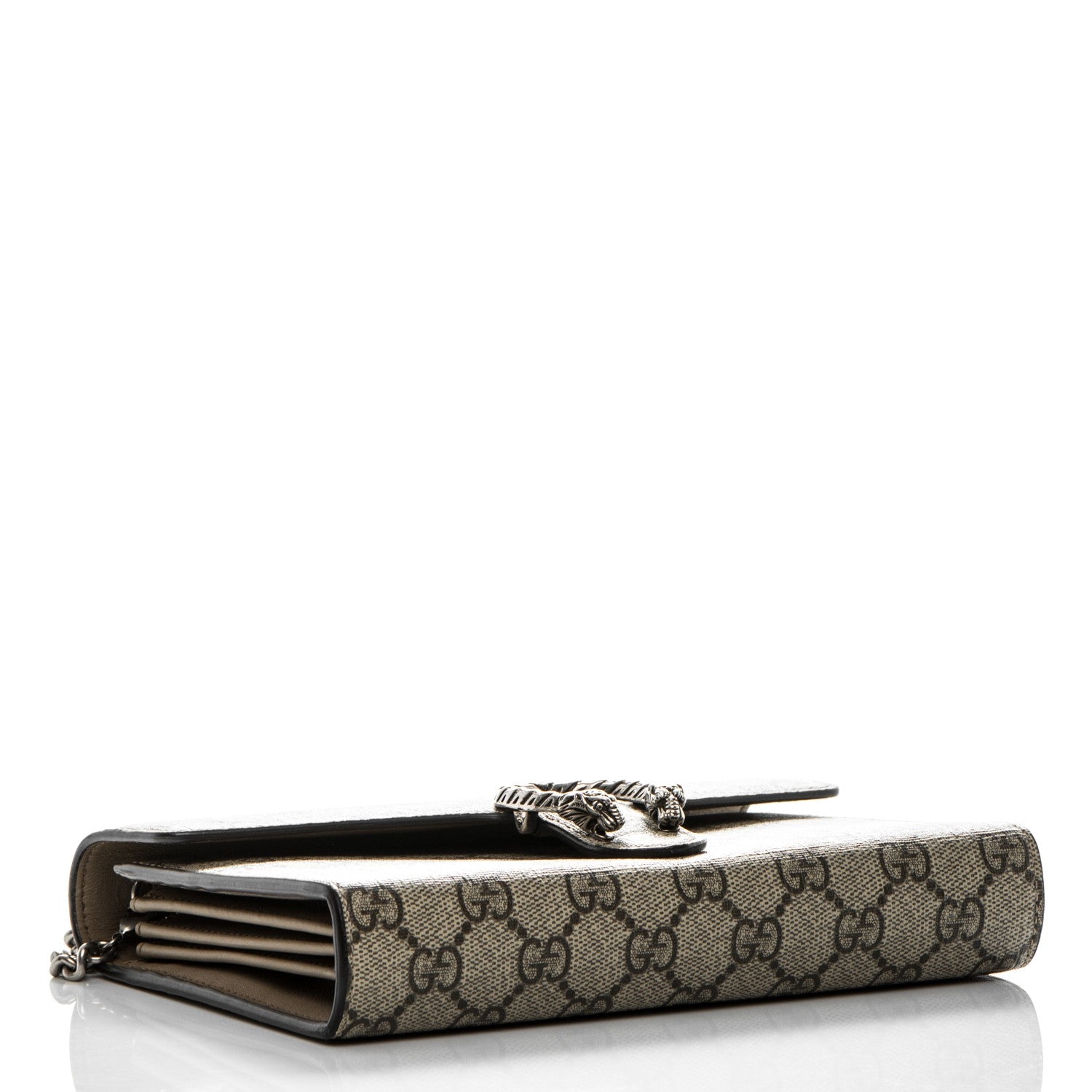 Gucci GG Supreme Monogram Mini Dionysus Chain Wallet Beige Taupe 4 of 8