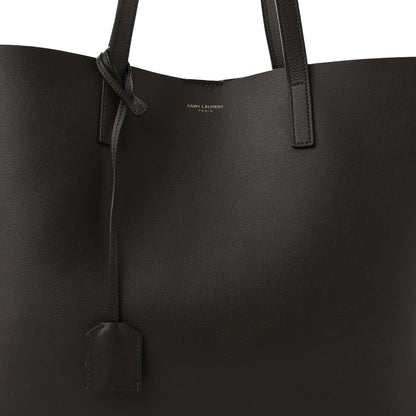 Saint Laurent Calfskin Large Shopping Tote Black Earth 9 of 11