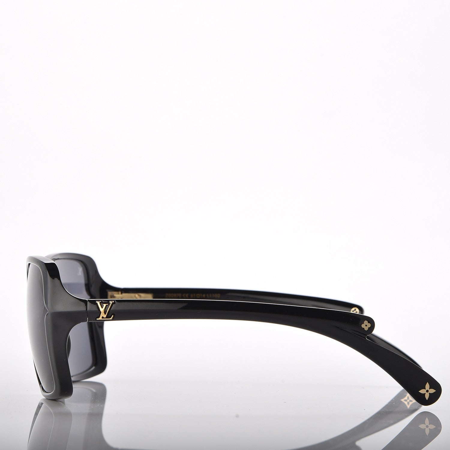 Louis Vuitton Flore Carre Sunglasses Z0287E Black 3 of 9