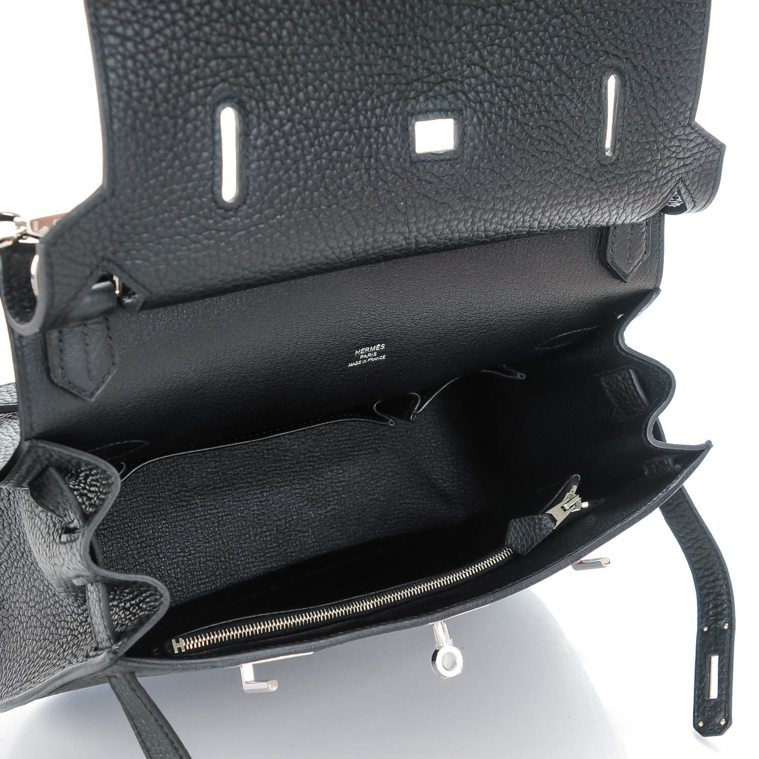 Hermes Taurillon Clemence Jypsiere 28 Black 4 of 12