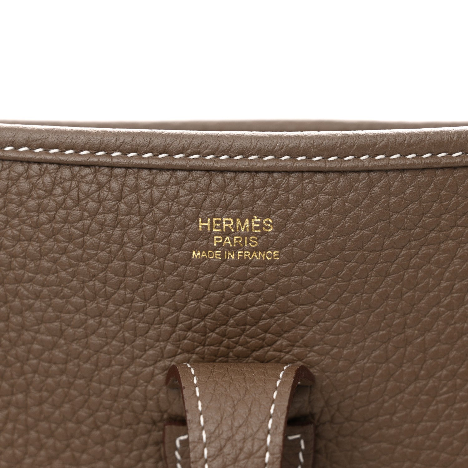 Hermes Taurillon Clemence Evelyne III PM Etoupe 6 of 11