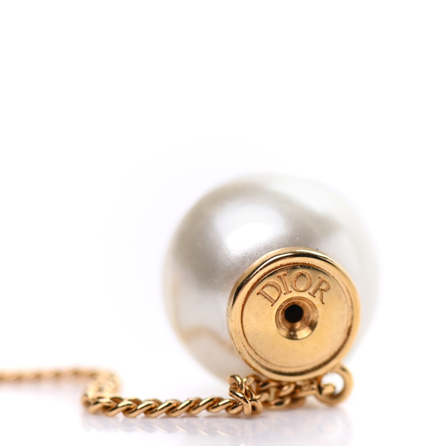 Pearl Tribales Dangle Chain Earrings Gold