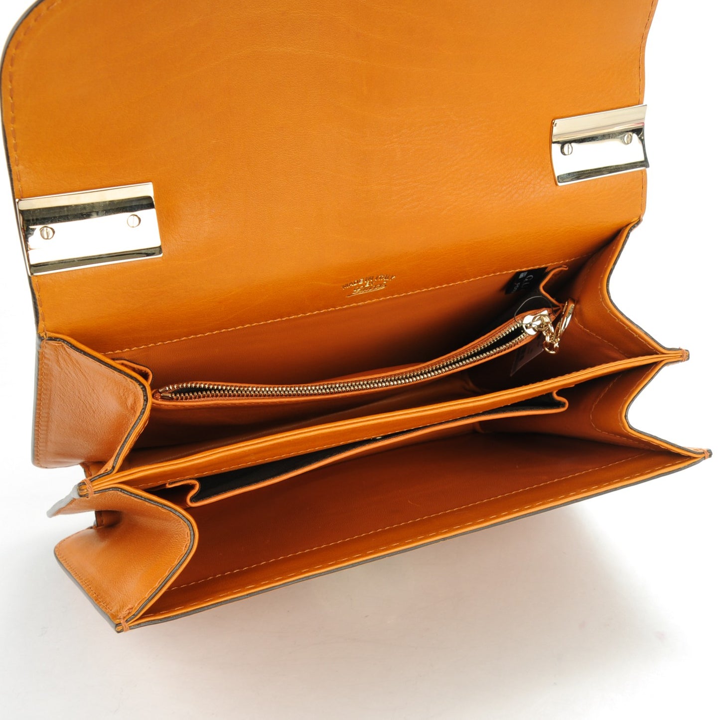 Calfskin Medium 1973 Shoulder Flap Bag Orange