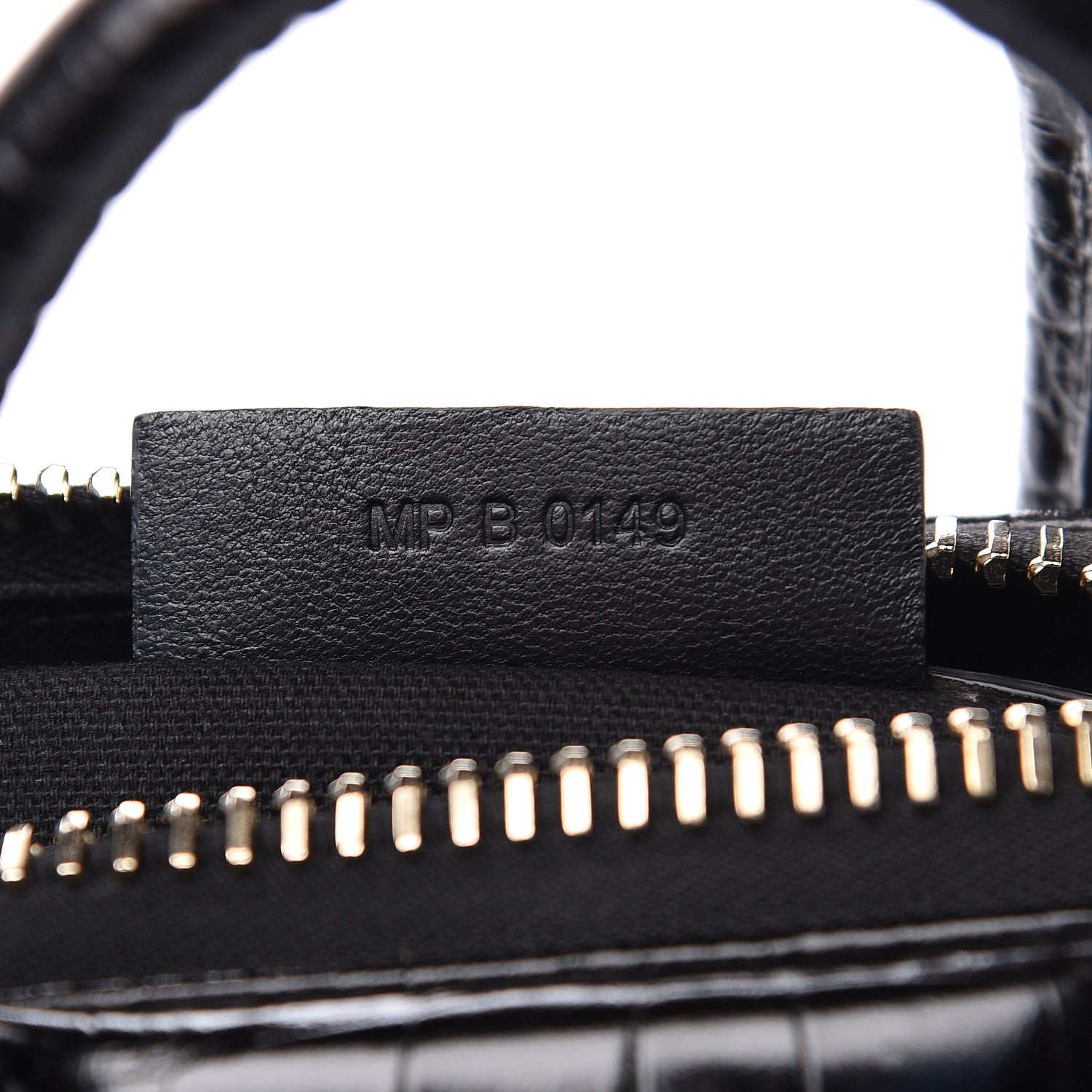 Givenchy Calfskin Crocodile Embossed Mini Antigona Black 6 of 9