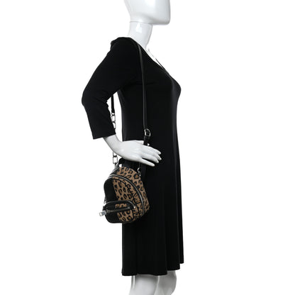 Alexander Wang Lambskin Leopard Print Mini Attica Backpack Crossbody Multicolor Black 2 of 9