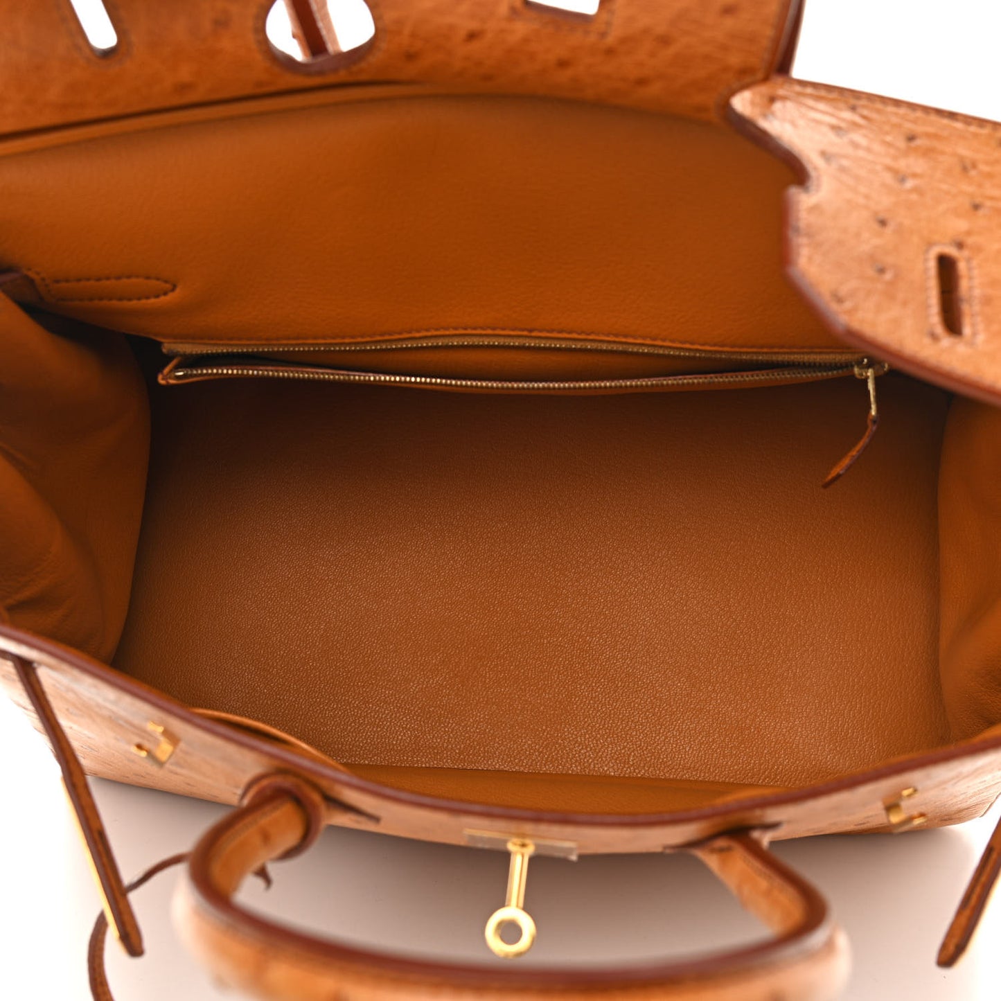 Ostrich Birkin 35 Gold