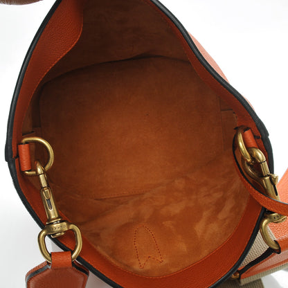 Gucci Soft Grained Calfskin Small Jackie Bucket Bag Orange 6 of 11