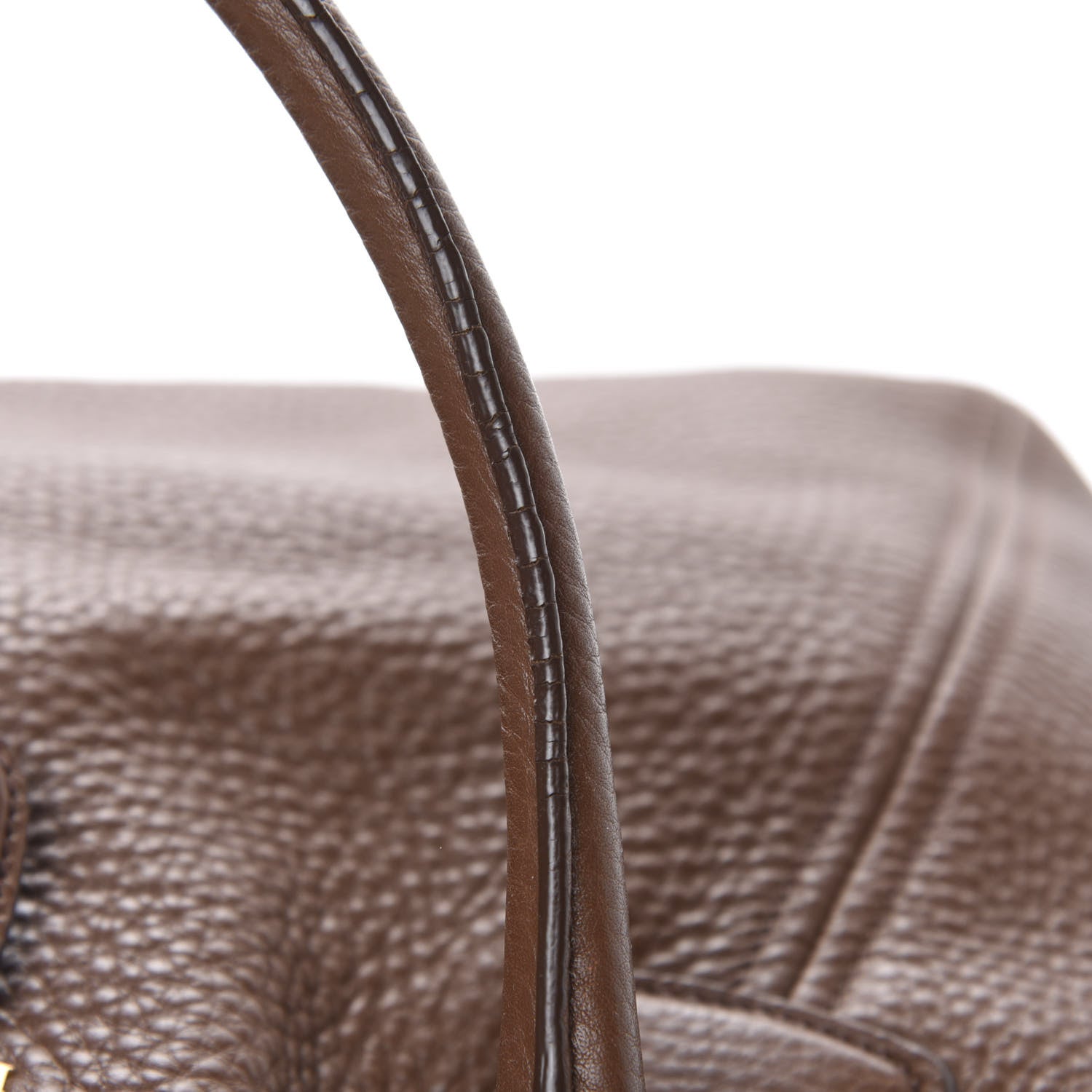 Prada Vitello Daino Side Pocket Tote Palissandro 11 of 15