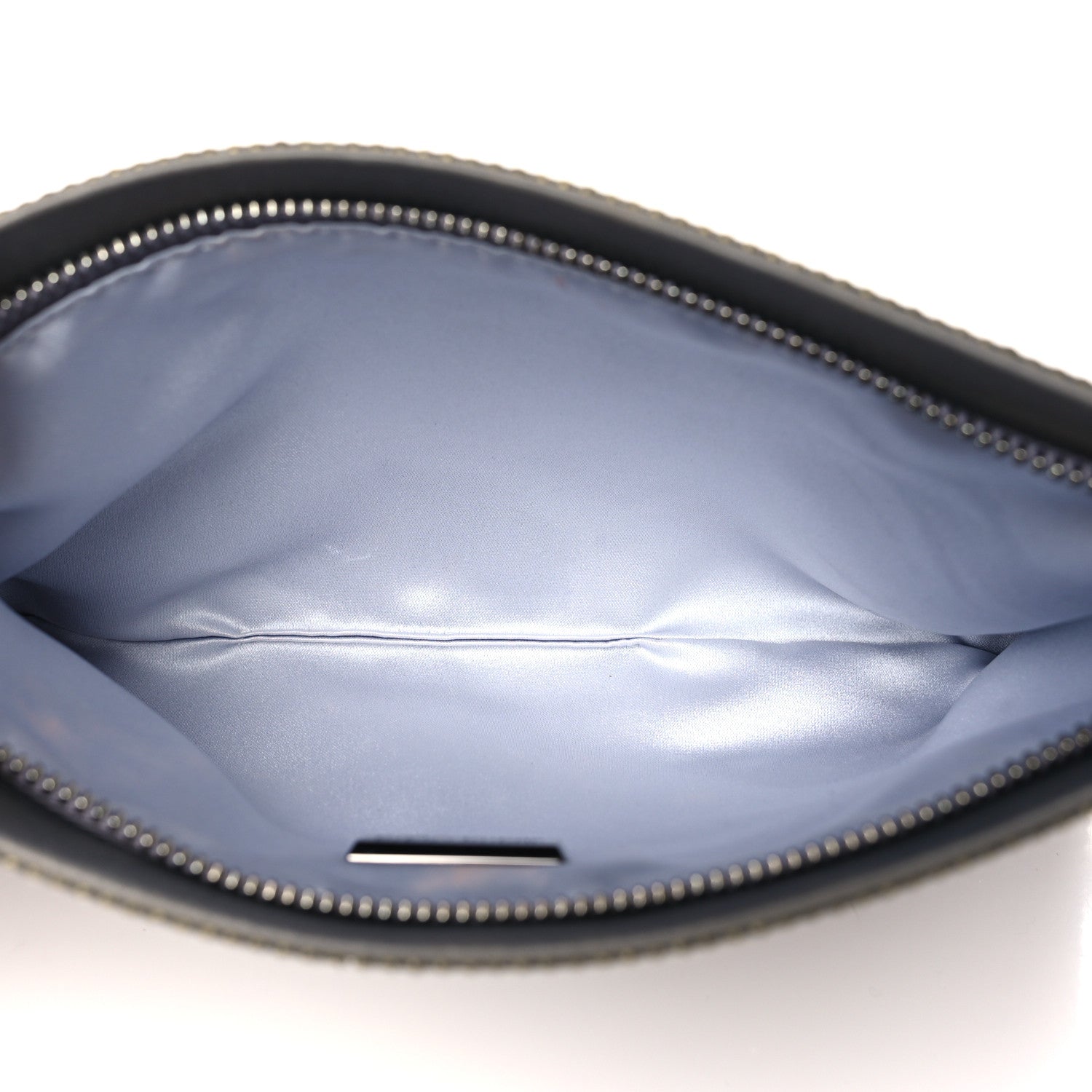 Judith Leiber Satin Allover Crystal Wristlet Pouch Hematite 5 of 8