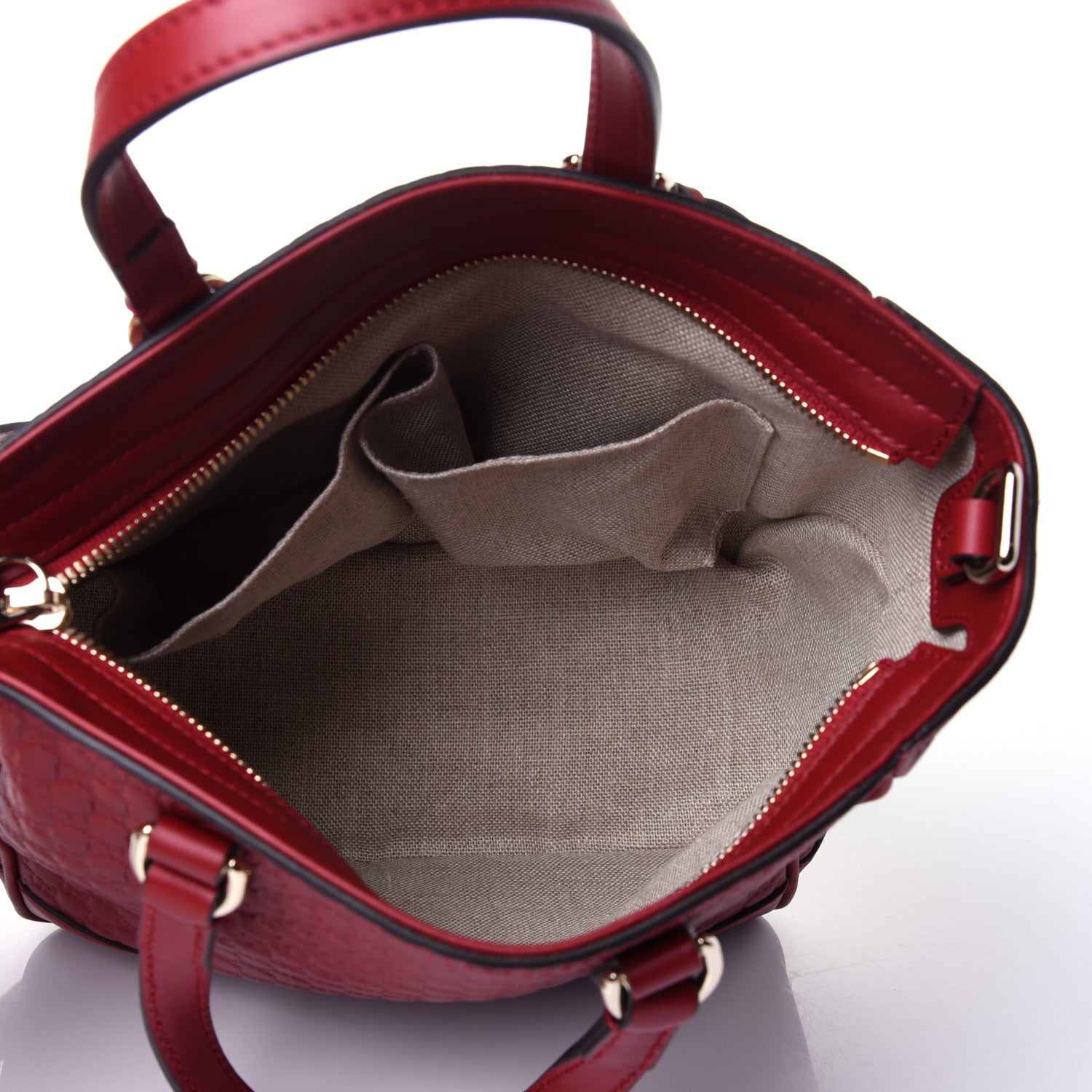 Gucci Microguccissima Small Bree Tote Red 6 of 11