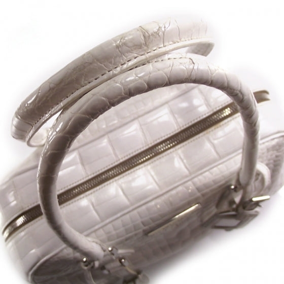 Prada Crocodile Frame Bowler White 7 of 13