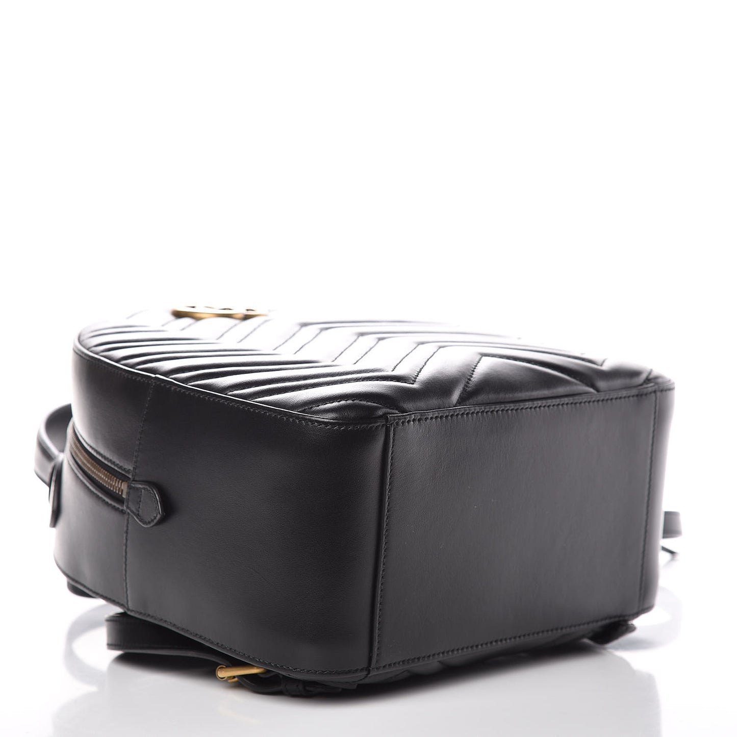 Calfskin Matelasse GG Marmont Backpack Black