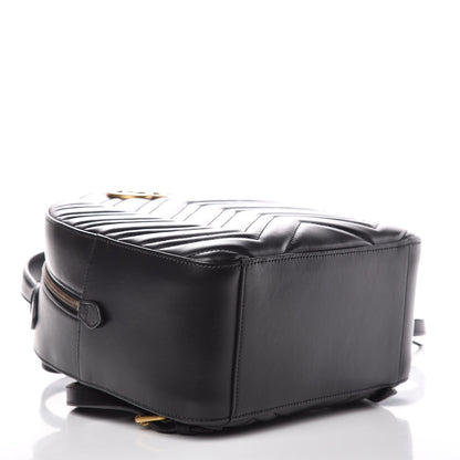 Gucci Calfskin Matelasse GG Marmont Backpack Black 4 of 9