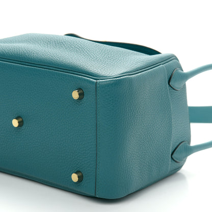 Hermes Taurillon Clemence Lindy 26 Vert Bosphore 8 of 9