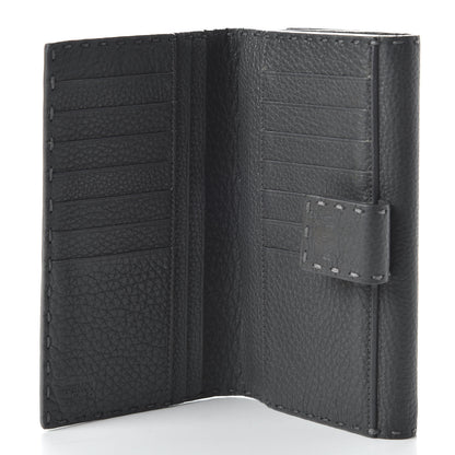Fendi Cuoio Romano Selleria Peekaboo Continental Wallet Asfalto 9 of 22