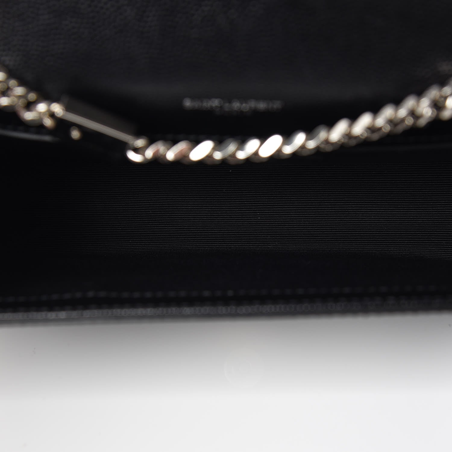 Saint Laurent Grain De Poudre Small Monogram Kate Satchel Black 7 of 9
