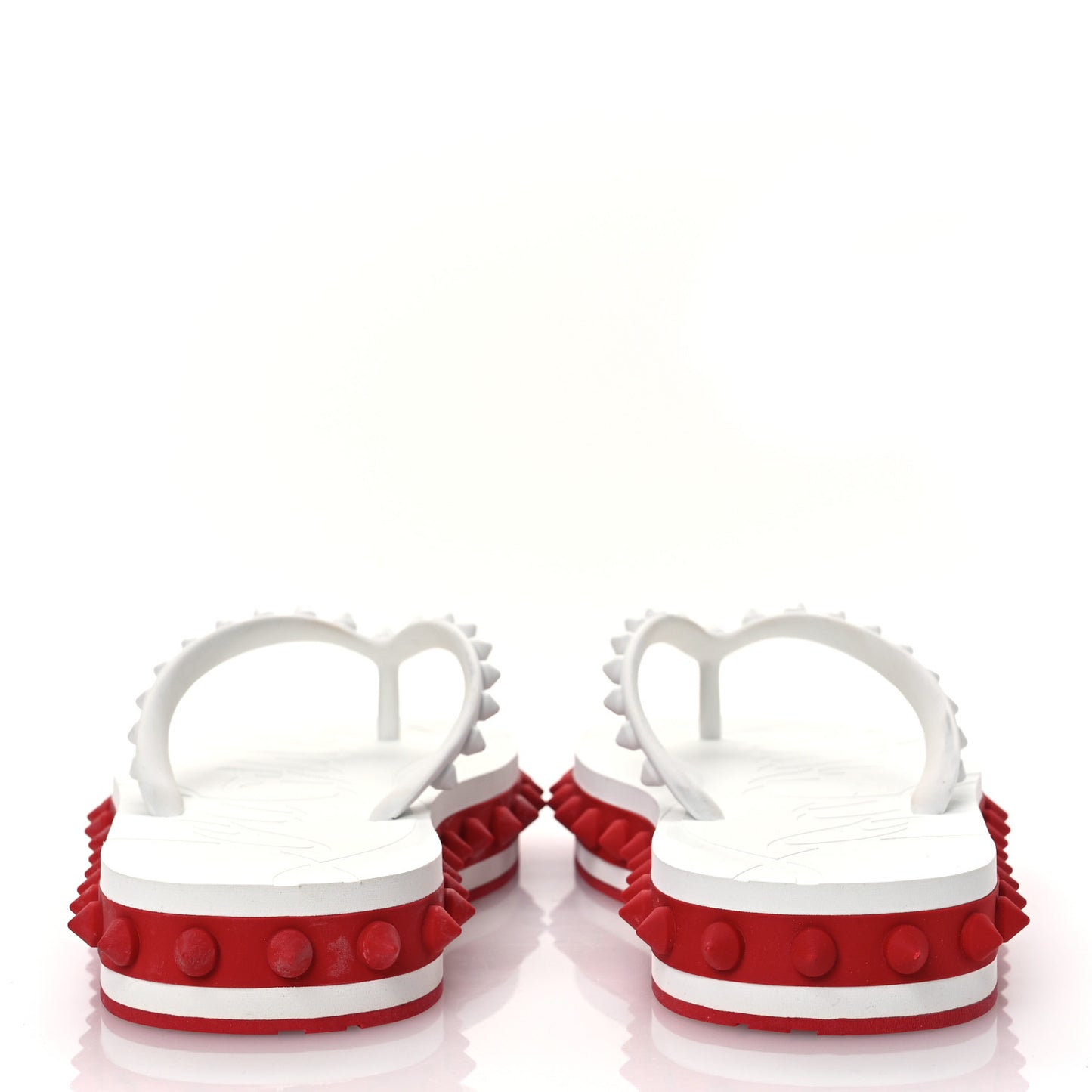 Rubber Spike Super Loubi Donna Flip Flop 36 White
