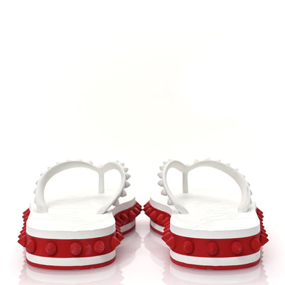 Christian Louboutin Rubber Spike Super Loubi Donna Flip Flop 36 White 6 of 12