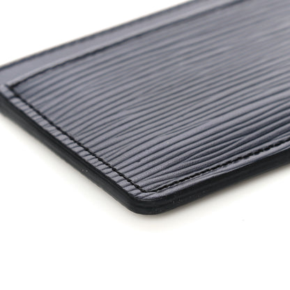 Louis Vuitton Epi Card Holder Black 8 of 10
