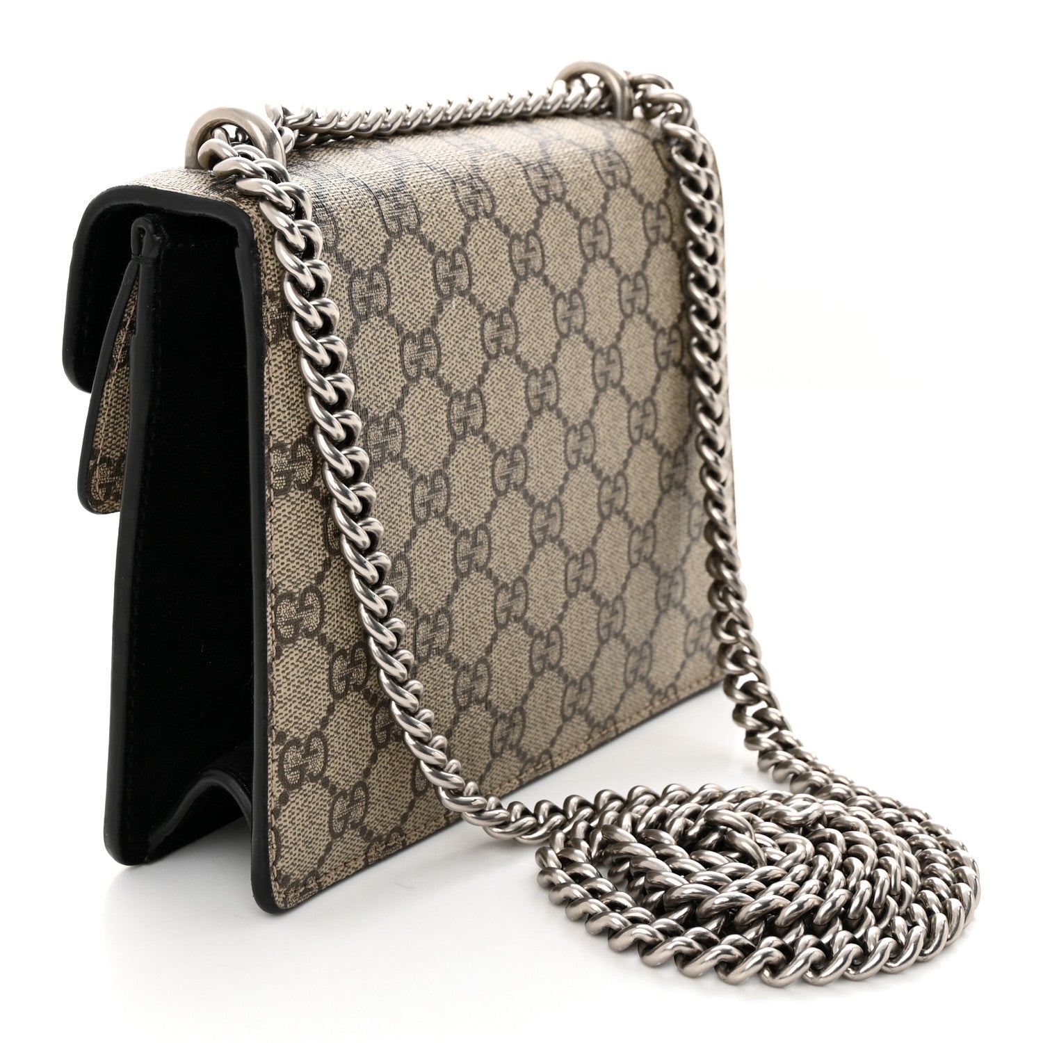 Gucci GG Supreme Monogram Mini Dionysus Shoulder Bag Black 3 of 16