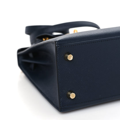 Hermes Epsom Kelly Sellier 25 Bleu Indigo 9 of 10