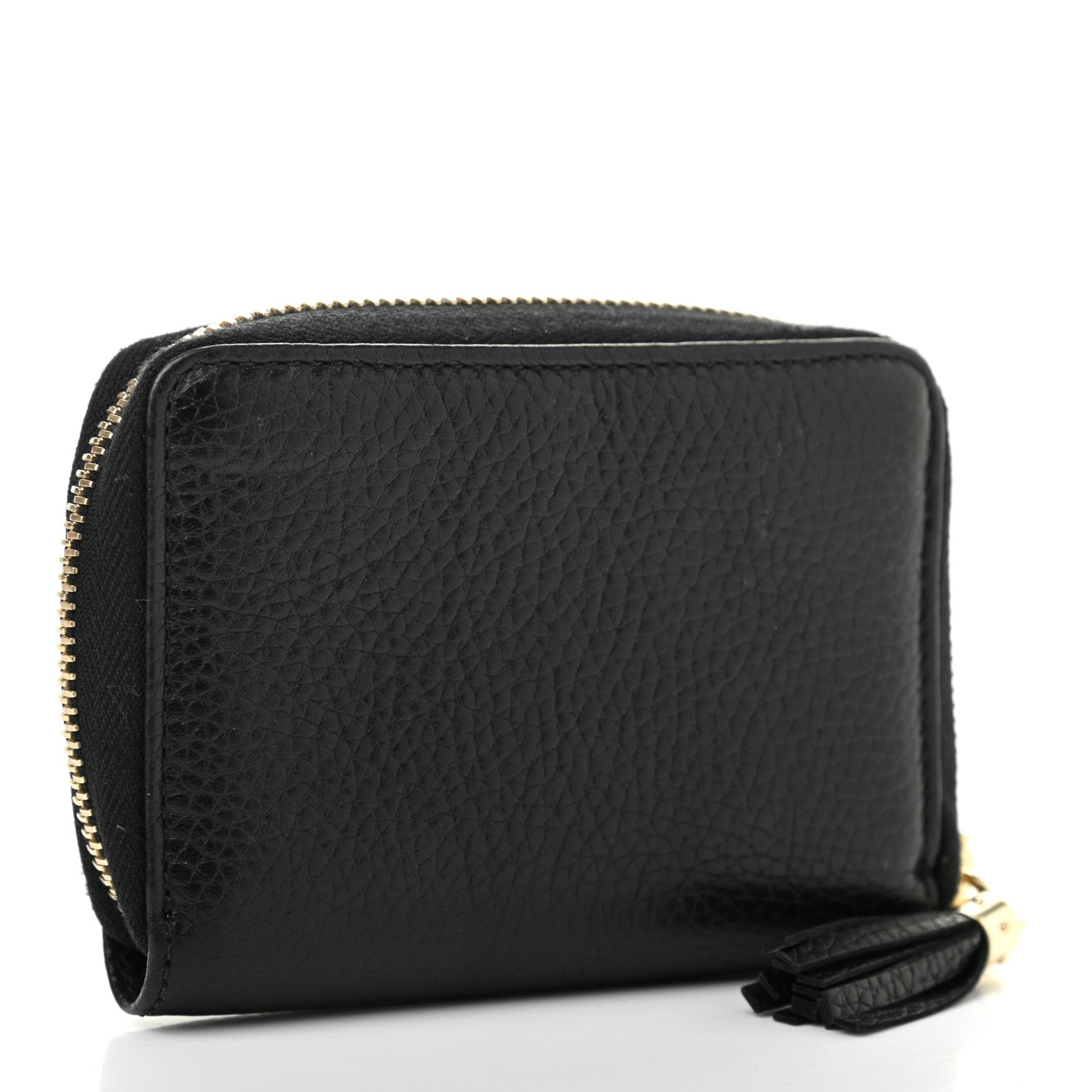 Gucci Pebbled Calfskin Small Soho Zip Around Wallet Black 3 of 13