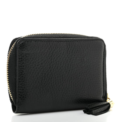 Gucci Pebbled Calfskin Small Soho Zip Around Wallet Black 3 of 13