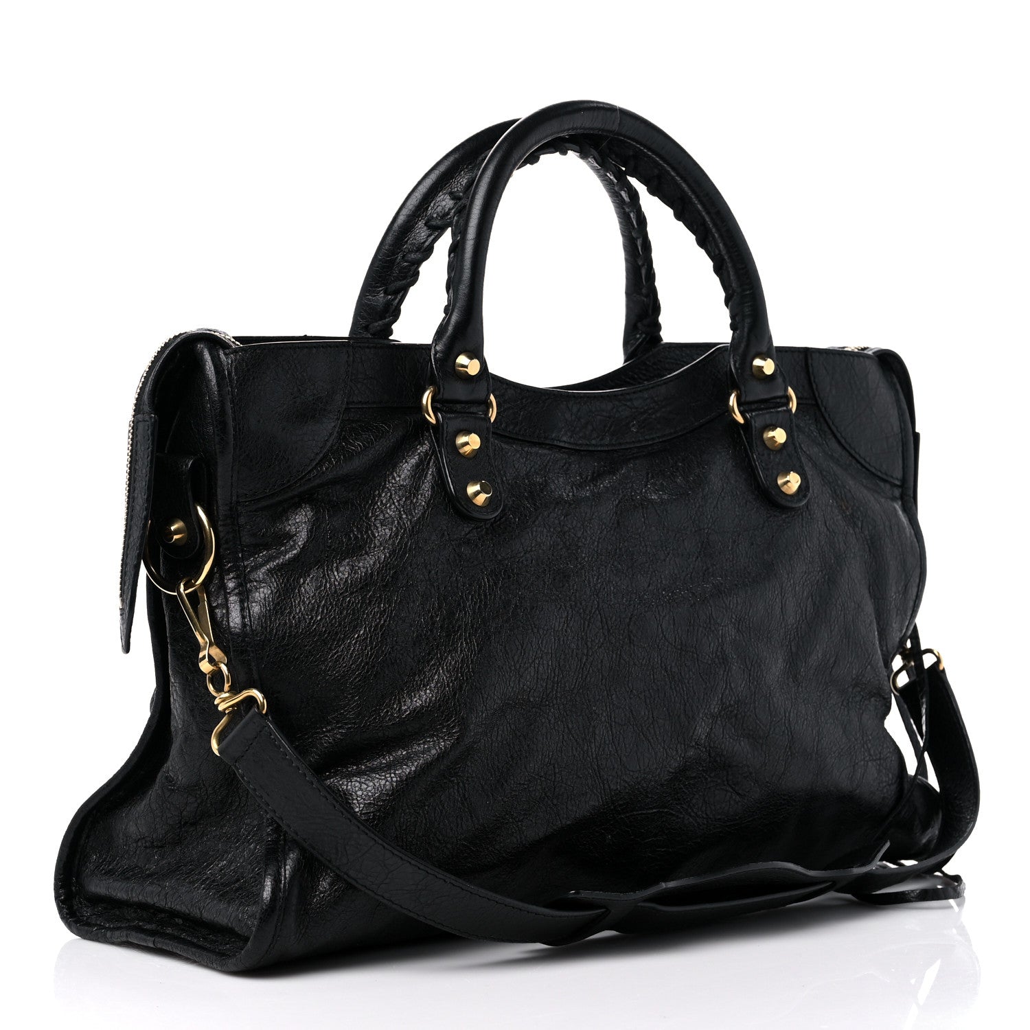 Balenciaga Agneau Classic Gold Hardware City Black 4 of 17