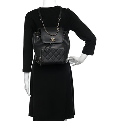 Chanel Caviar Quilted Business Affinity Backpack Black 3 of 10
