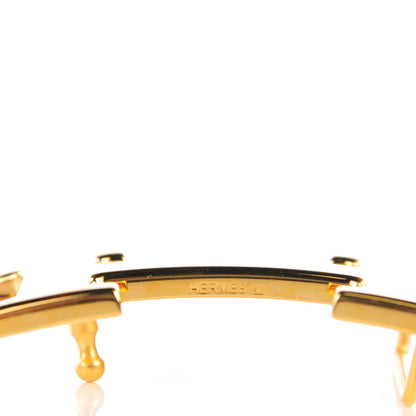 Hermes Togo Box 32mm H Belt 95 Orange Chocolate 5 of 9