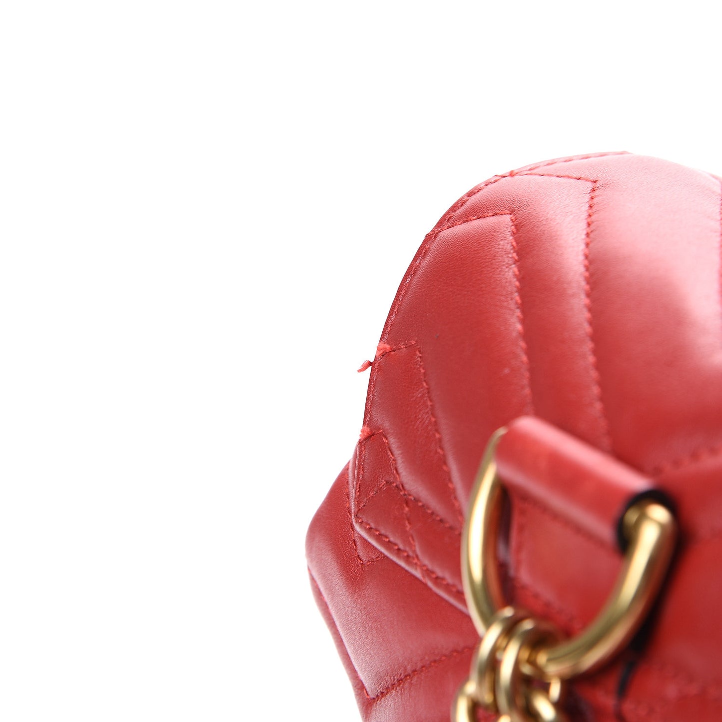 Calfskin Matelasse GG Marmont Flap Backpack Hibiscus Red