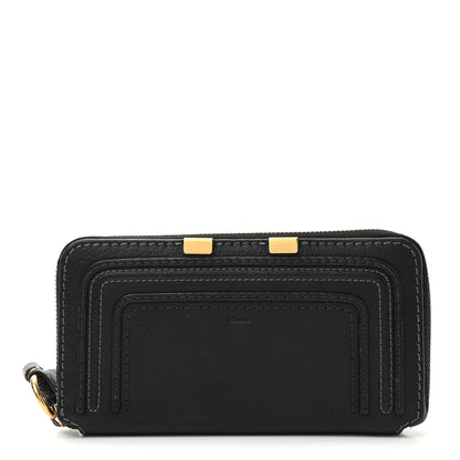 Chloe Grained Calfskin Marcie Long Zip Around Wallet Black 1 of 9
