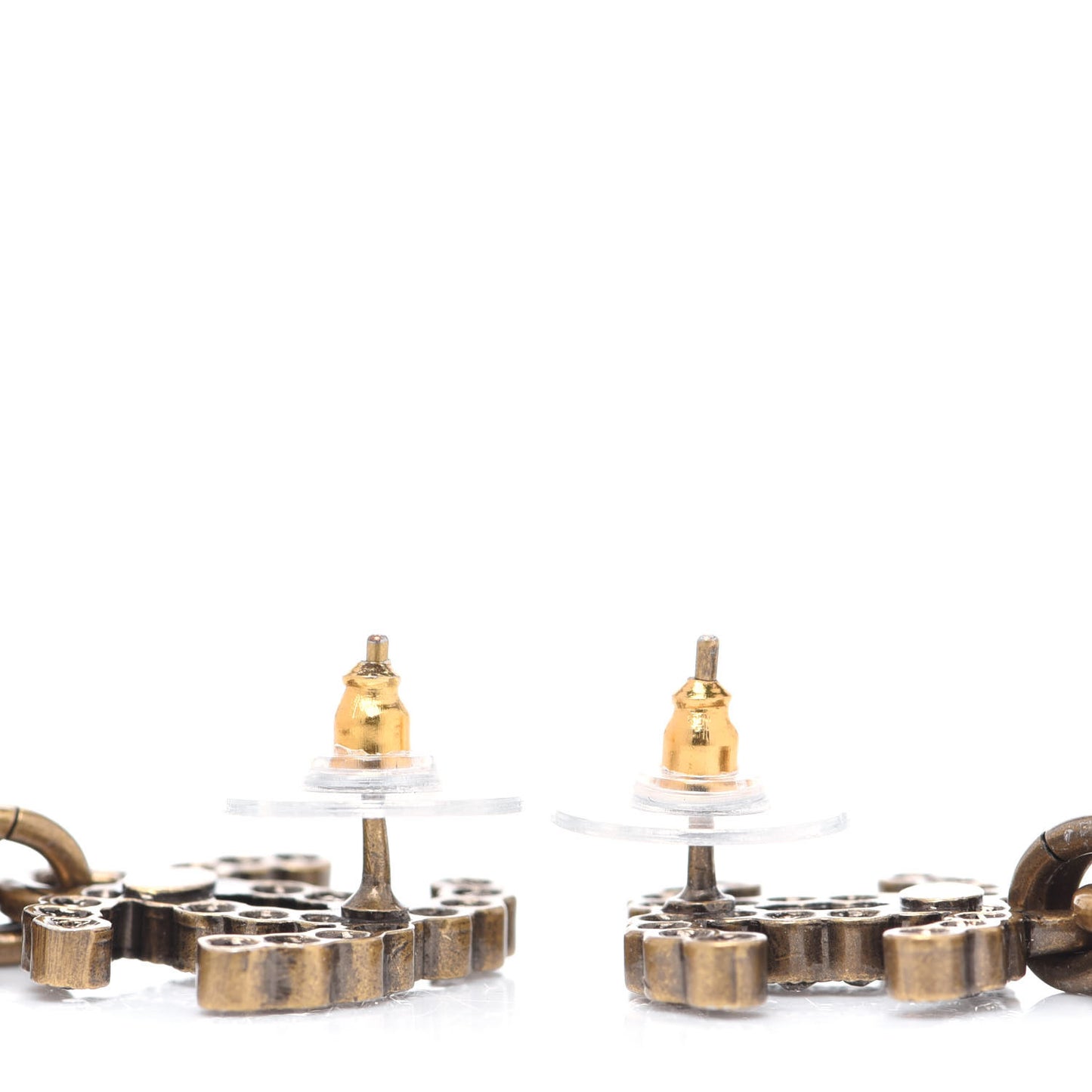 Metal Crystal City of Lights No 5 Drop Earrings Gold