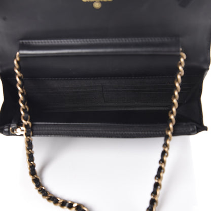 Chanel Caviar Quilted Boy Wallet On Chain WOC Black 5 of 8